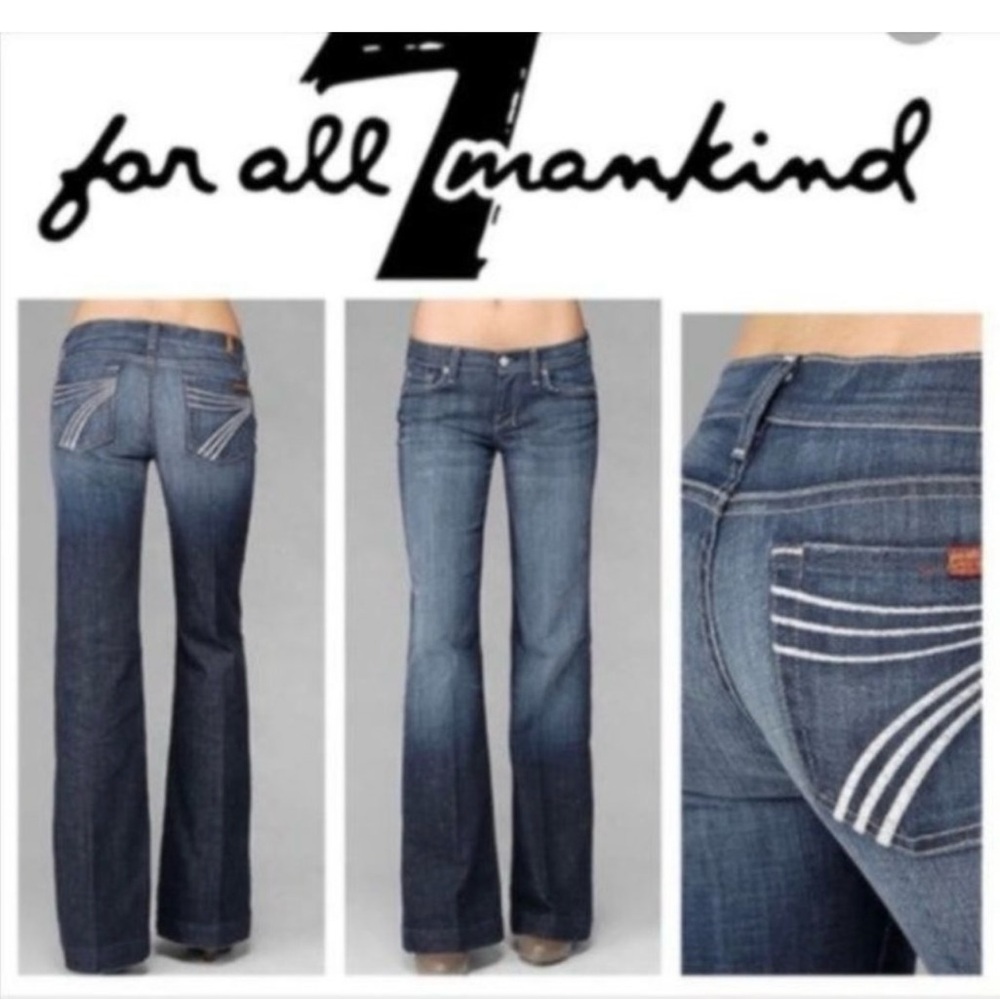 7 for all mankind low rise Dojo flare leg size 30